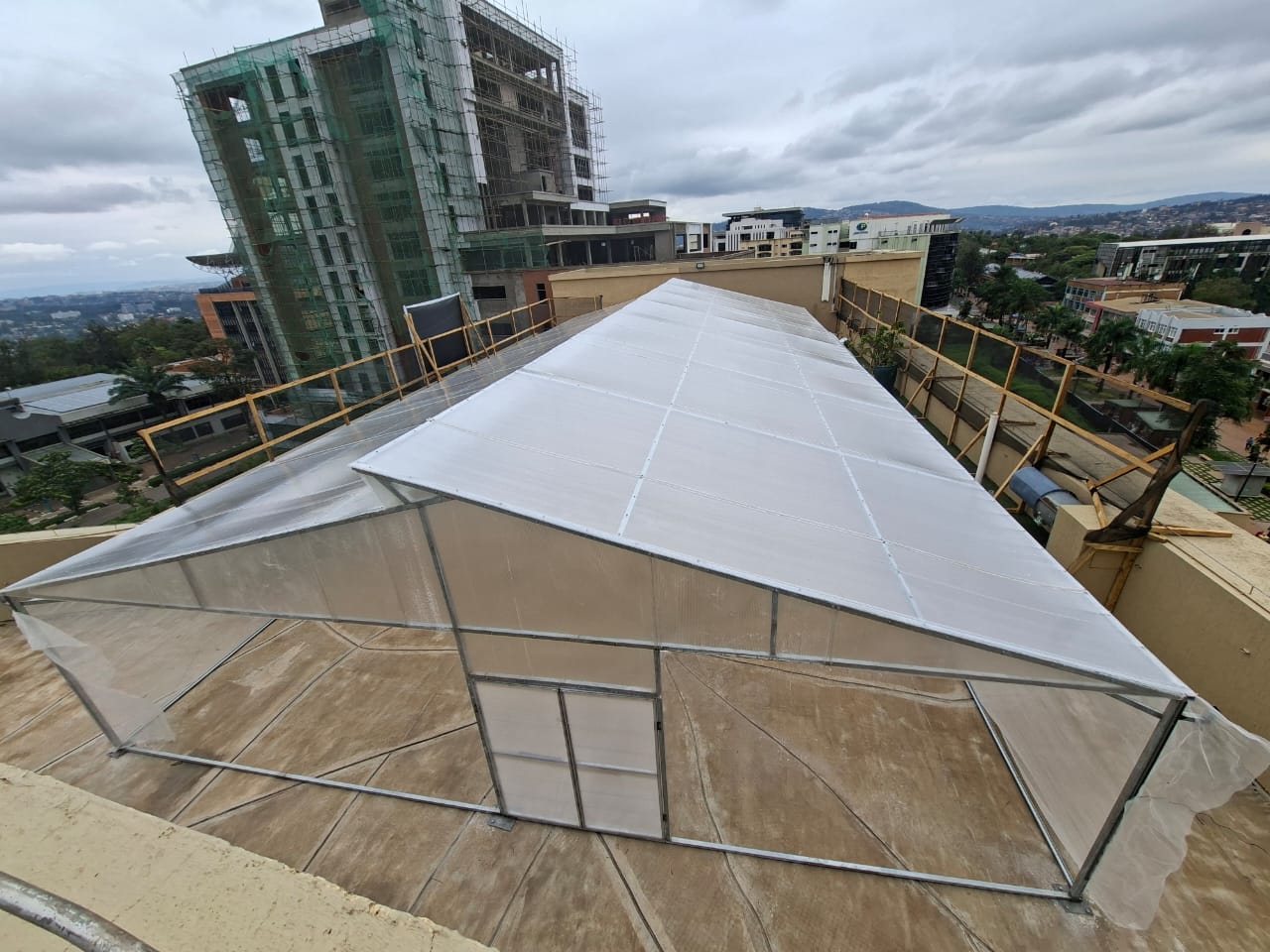 Rooftop hydroponic farm Kigali
