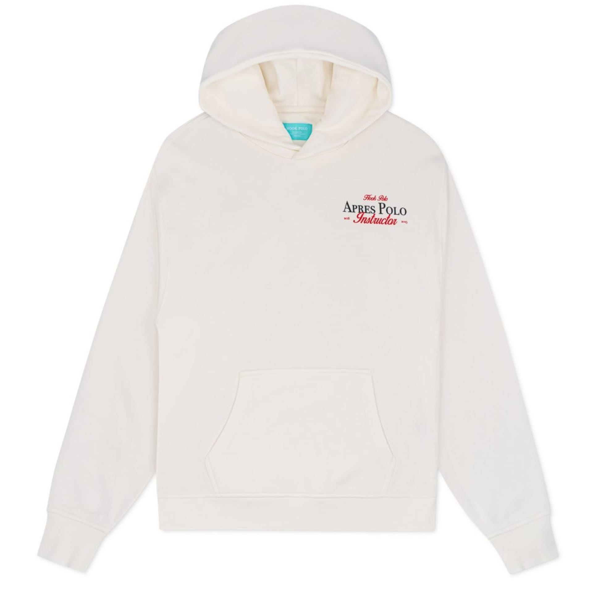 Cream hoodie Apres Polo ghost mannequin white - clothing product photography UK