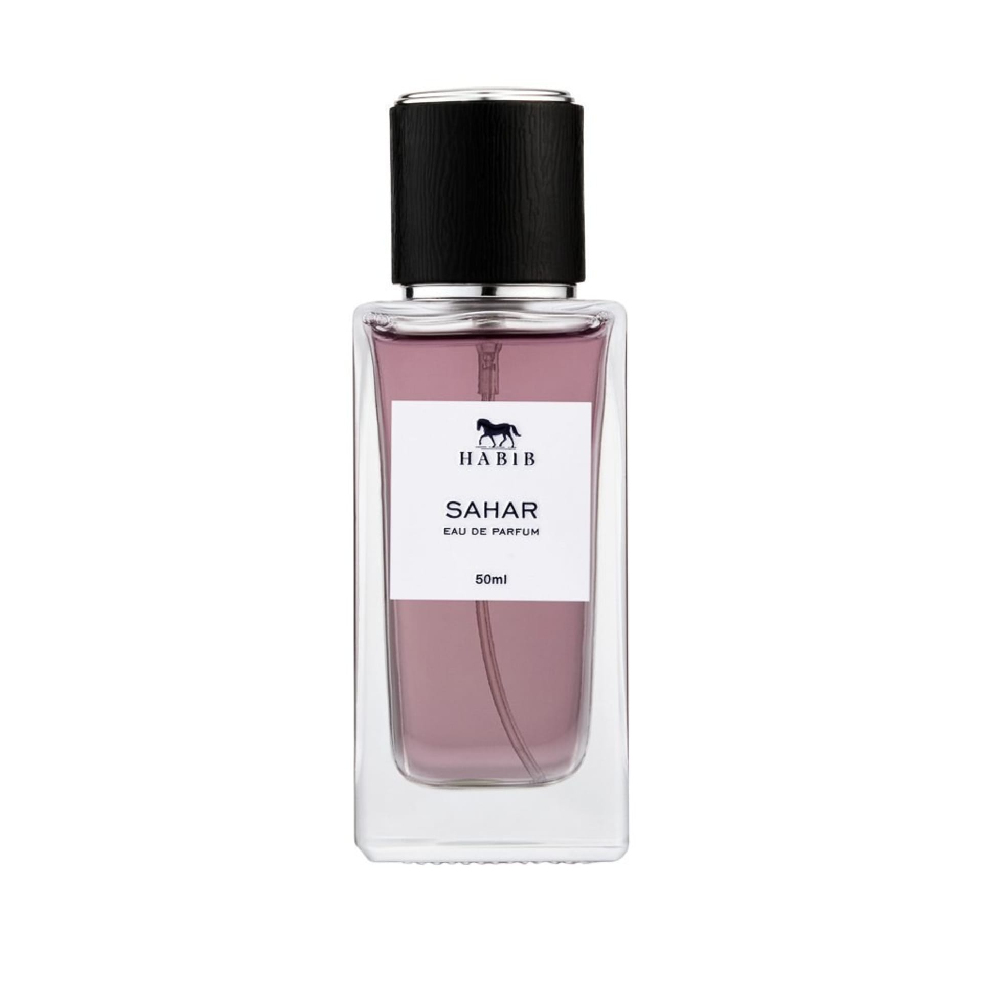 Pink perfume bottle packshot on white background - luxury beauty product photography UK