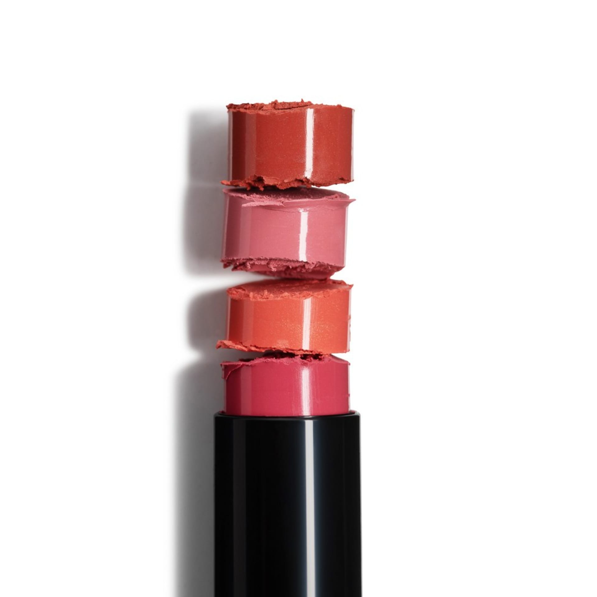 Stacked lipstick bullets pink coral shades creative hero - Amazon hero image UK