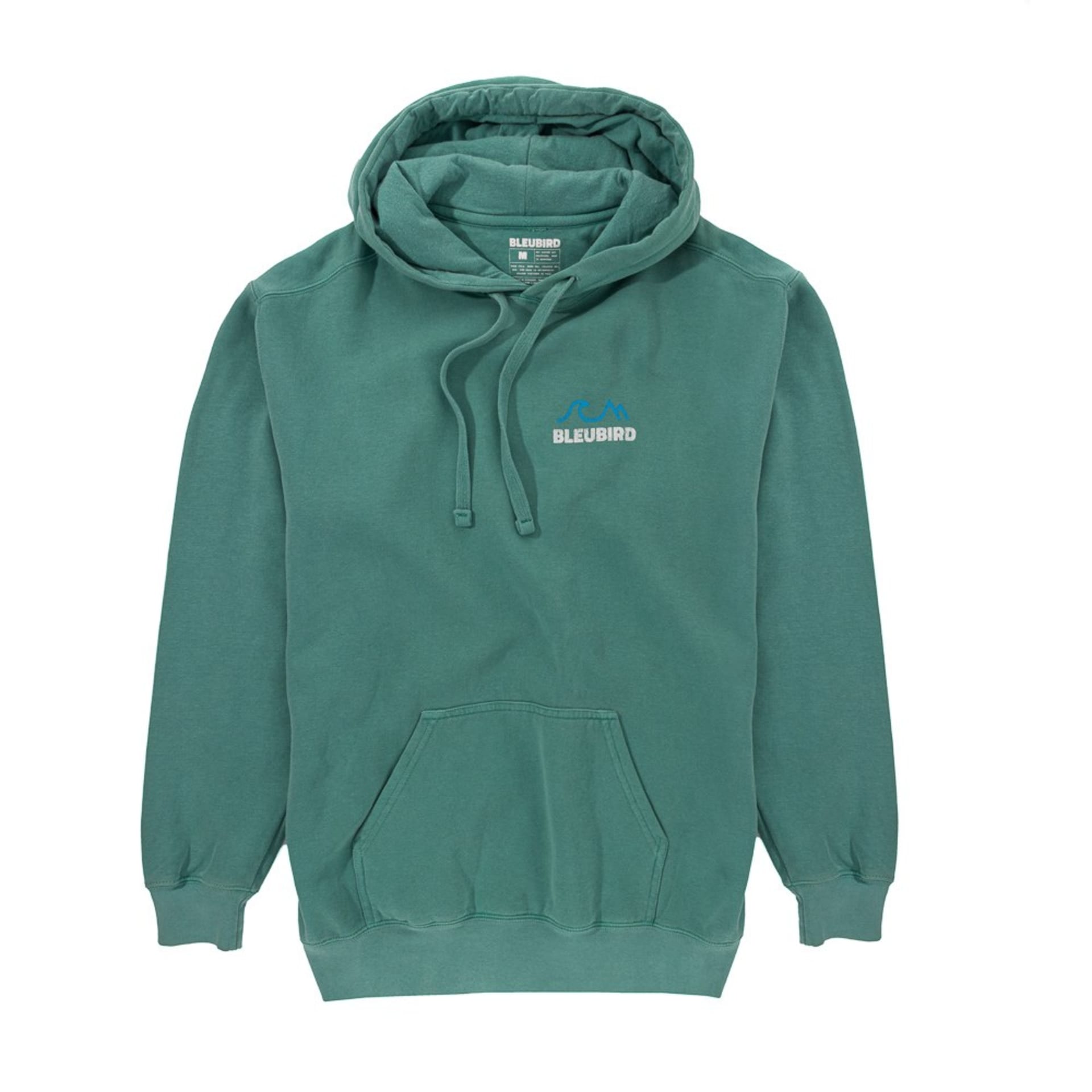 Teal hoodie ghost mannequin front view - clothing product photography UK