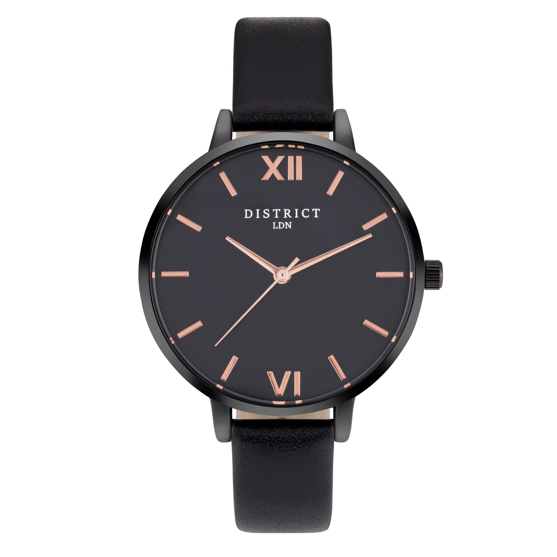 Black and rose gold womens watch packshot studio - watch product photography UK