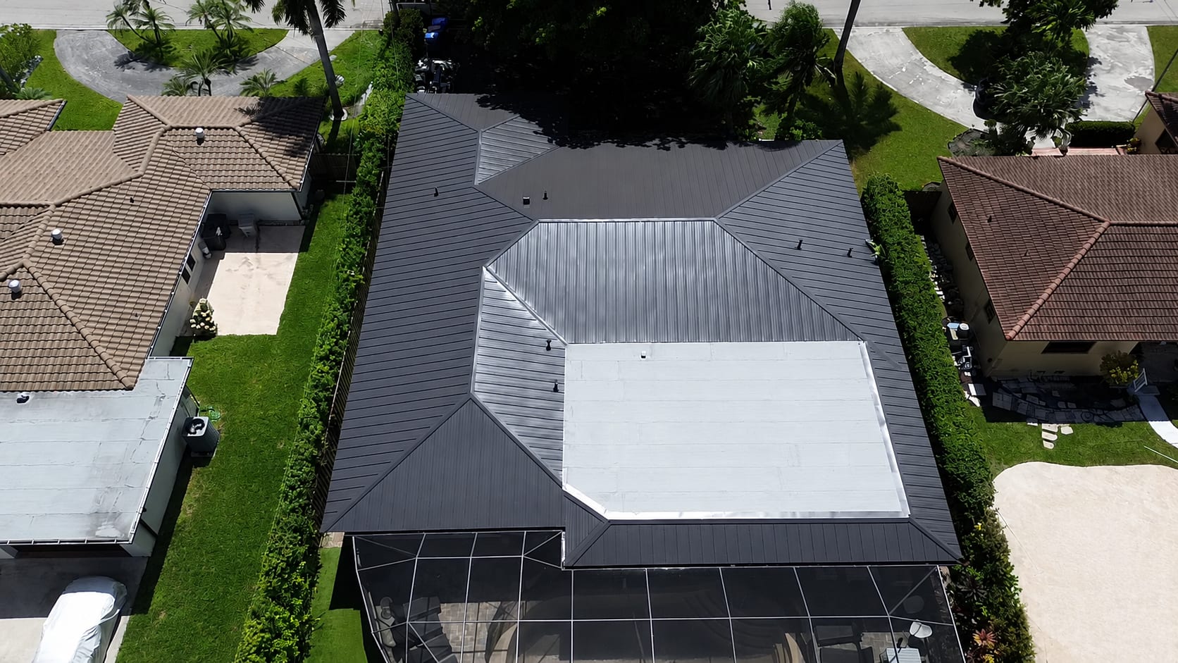 Roofing project in Deerfield Beach