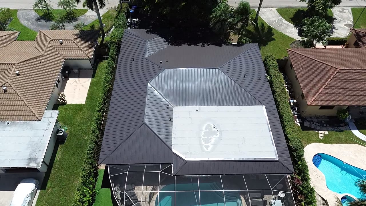 Roofing project in Hallandale Beach