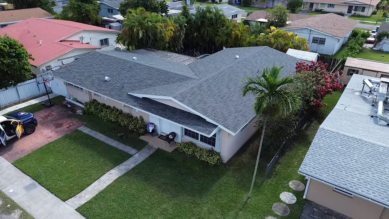 Lionz Roofing crew in North Miami