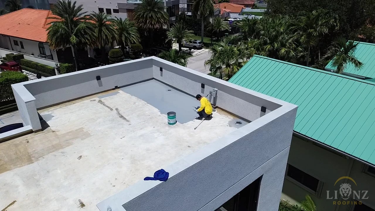 Lionz Roofing crew in Sunny Isles Beach
