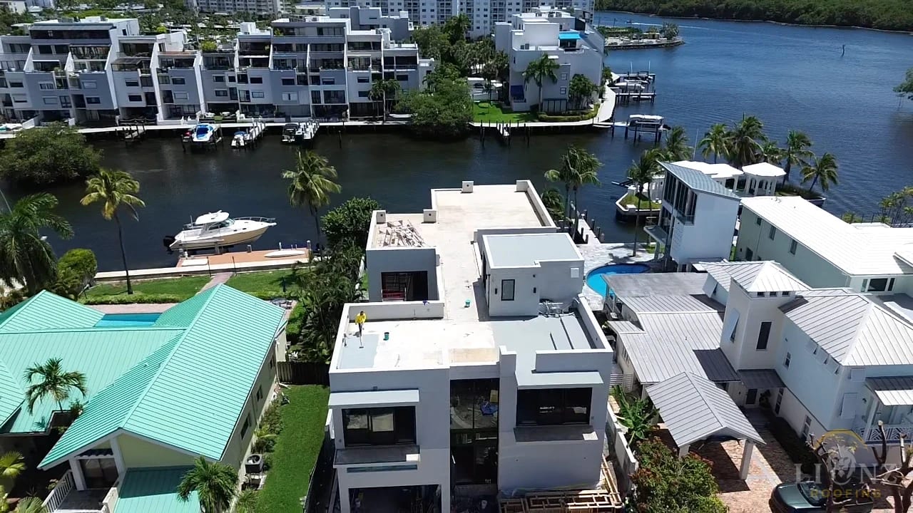 Roofing project in Sunny Isles Beach