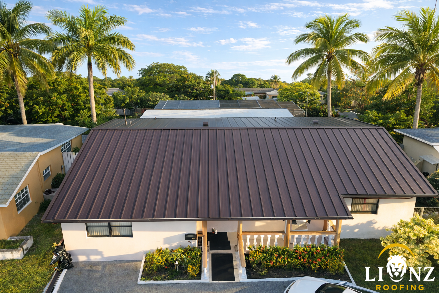 Standing seam metal roof installation South Florida — Lionz Roofing