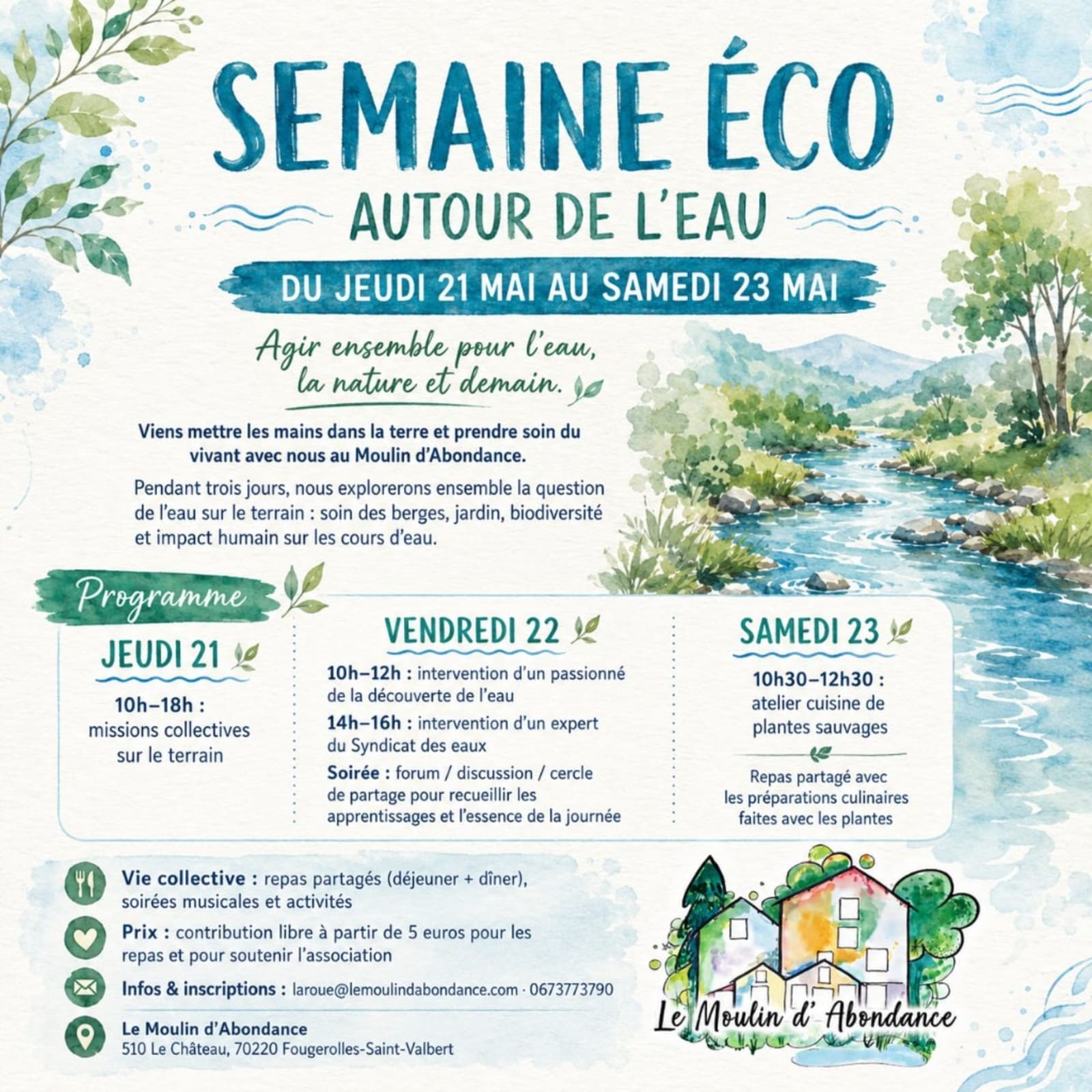 Semaine Éco - Samedi 23 : Cuisine sauvage