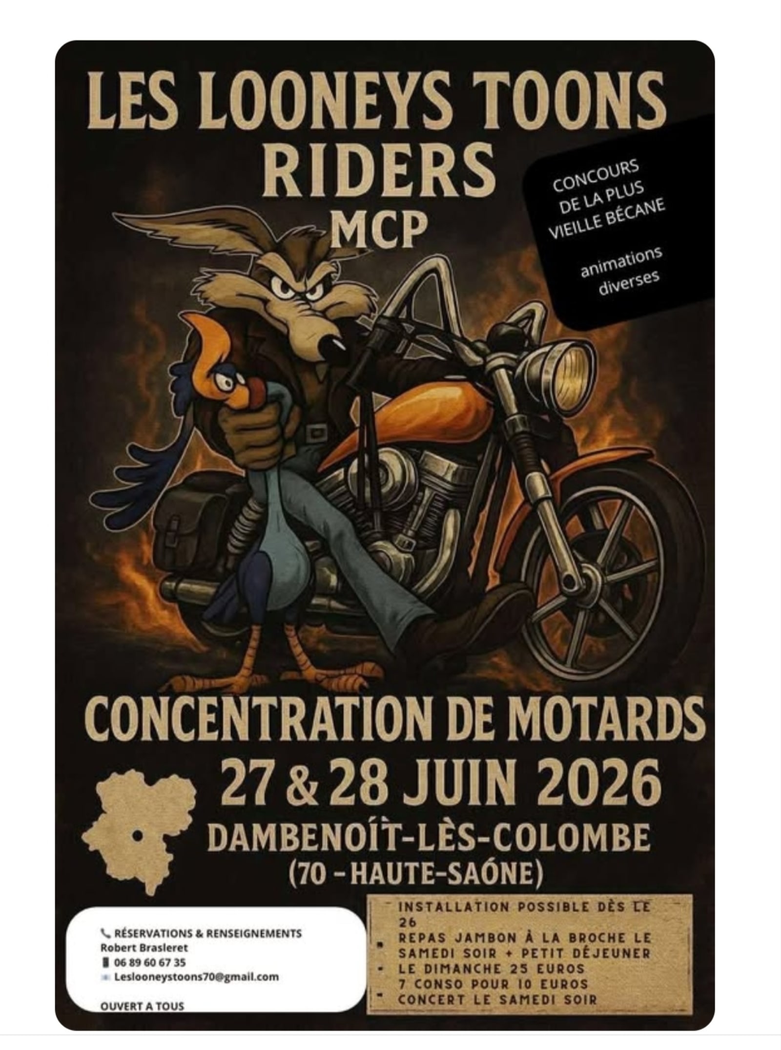 Concentration de Motards - Les Looneys Toons Riders