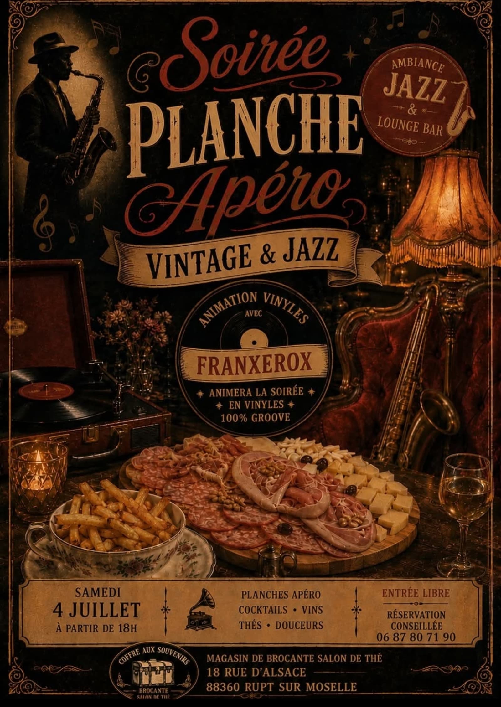 Soirée Planche Apéro Vintage & Jazz