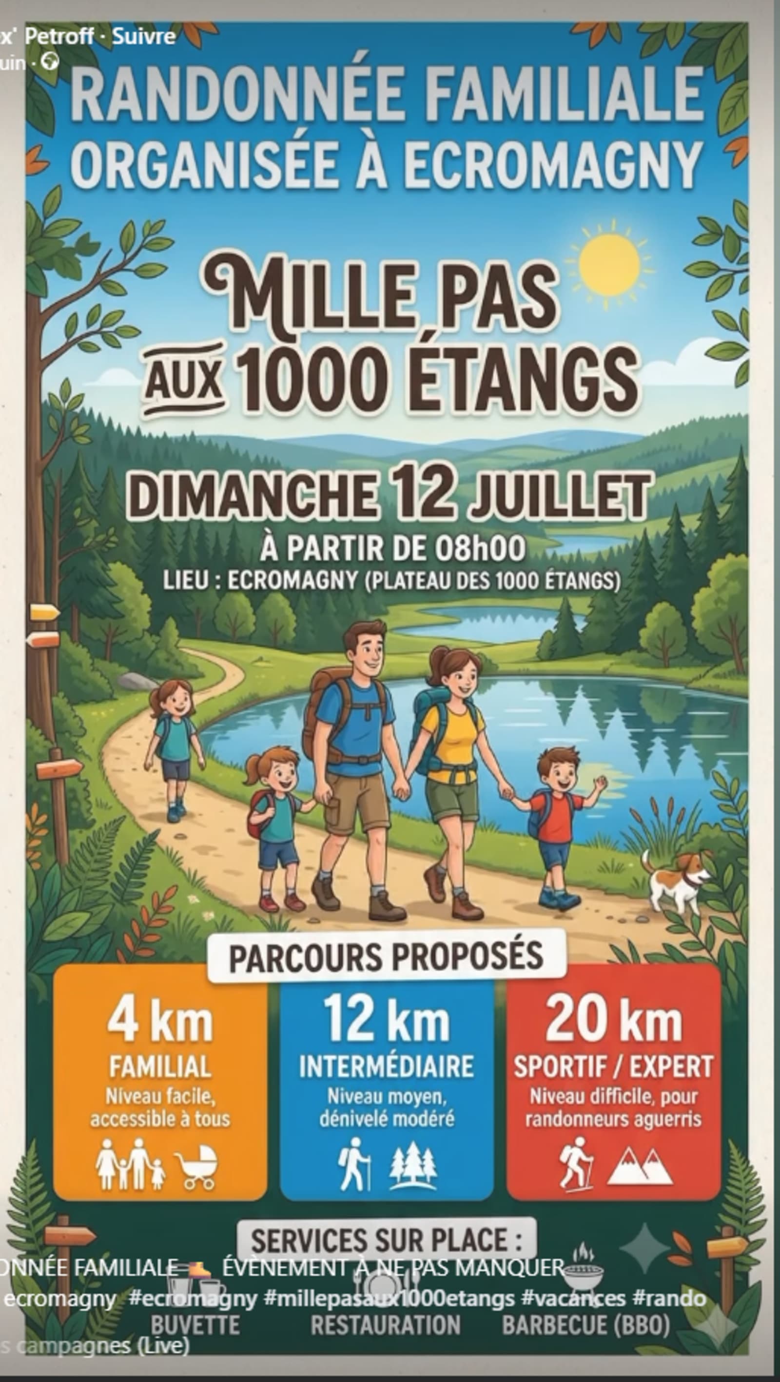 Mille Pas aux 1000 Étangs à Ecromagny