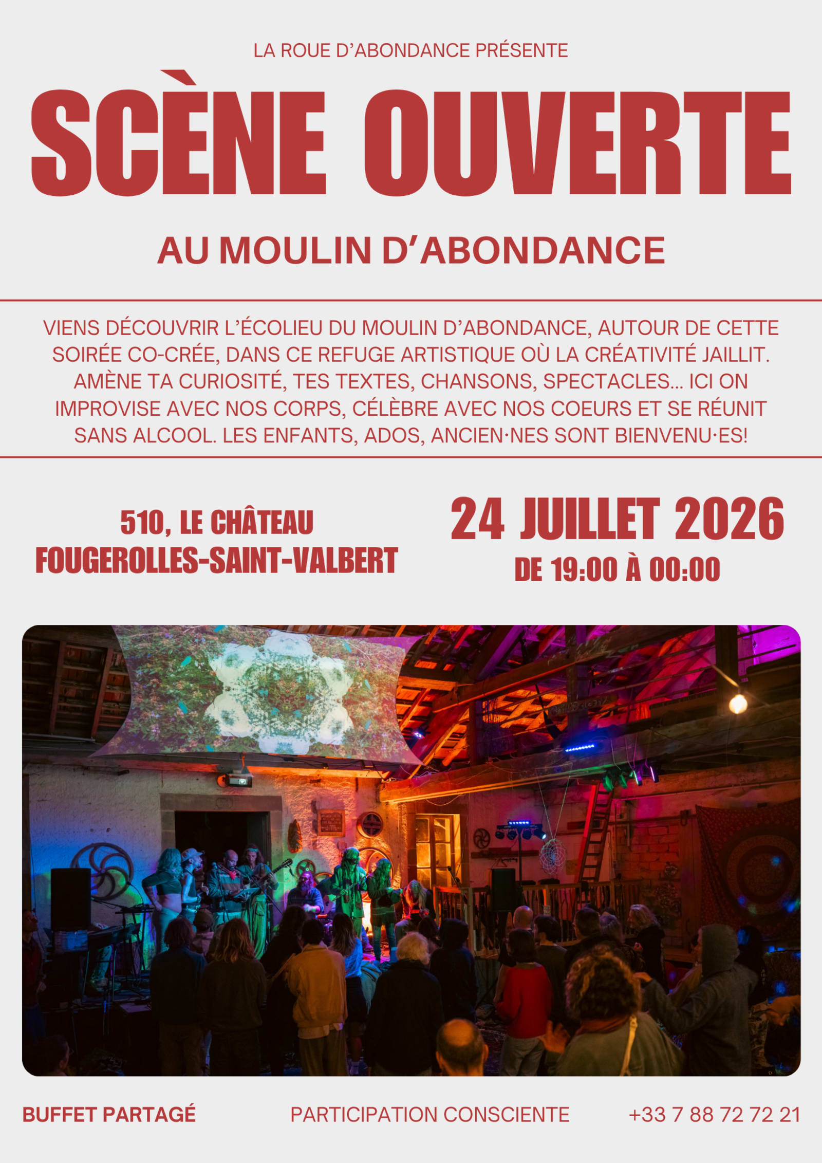 Scène Ouverte au Moulin d'Abondance