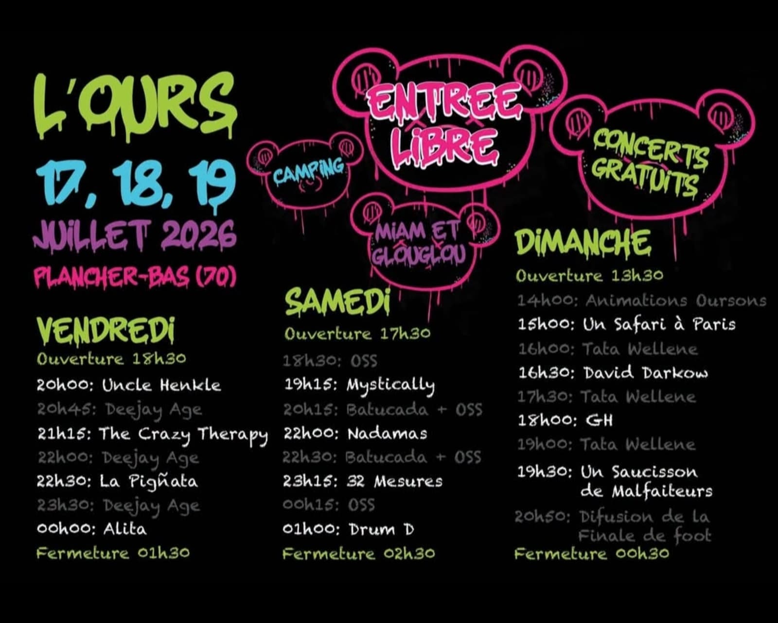 Festival L'Ours 2026