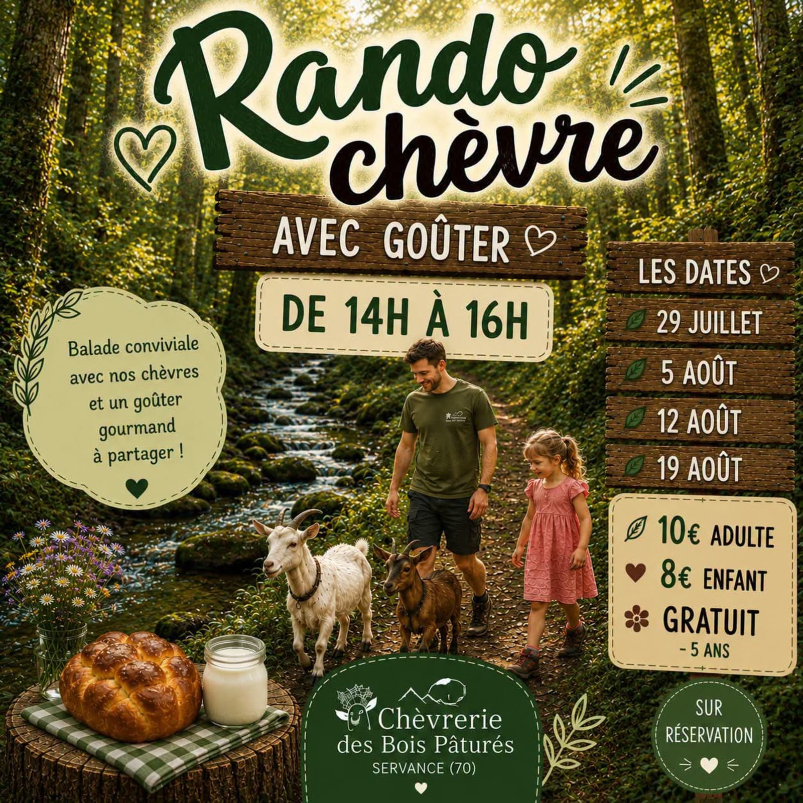 Rando chèvre avec goûter