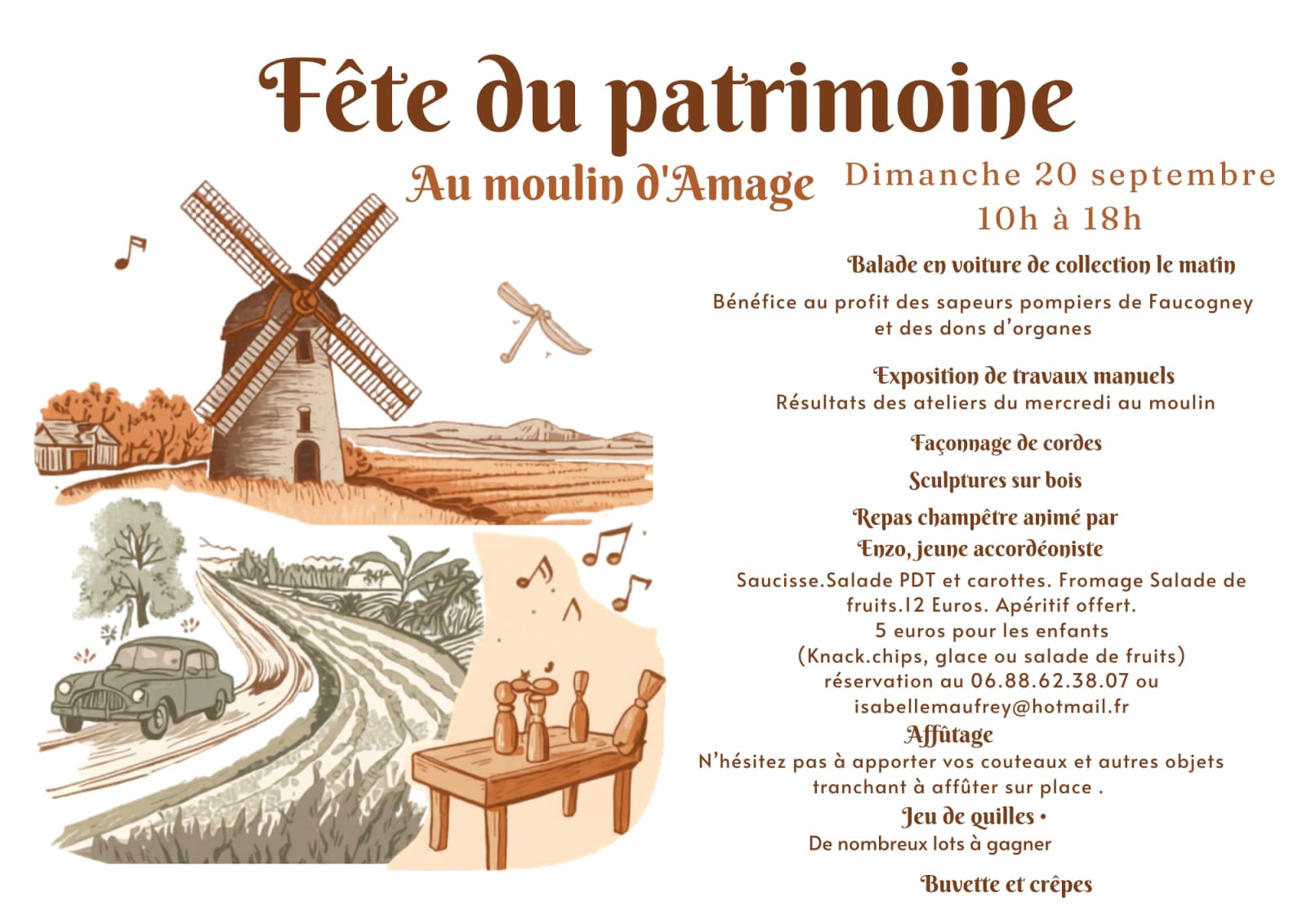 Fête du Patrimoine au Moulin d'Amage