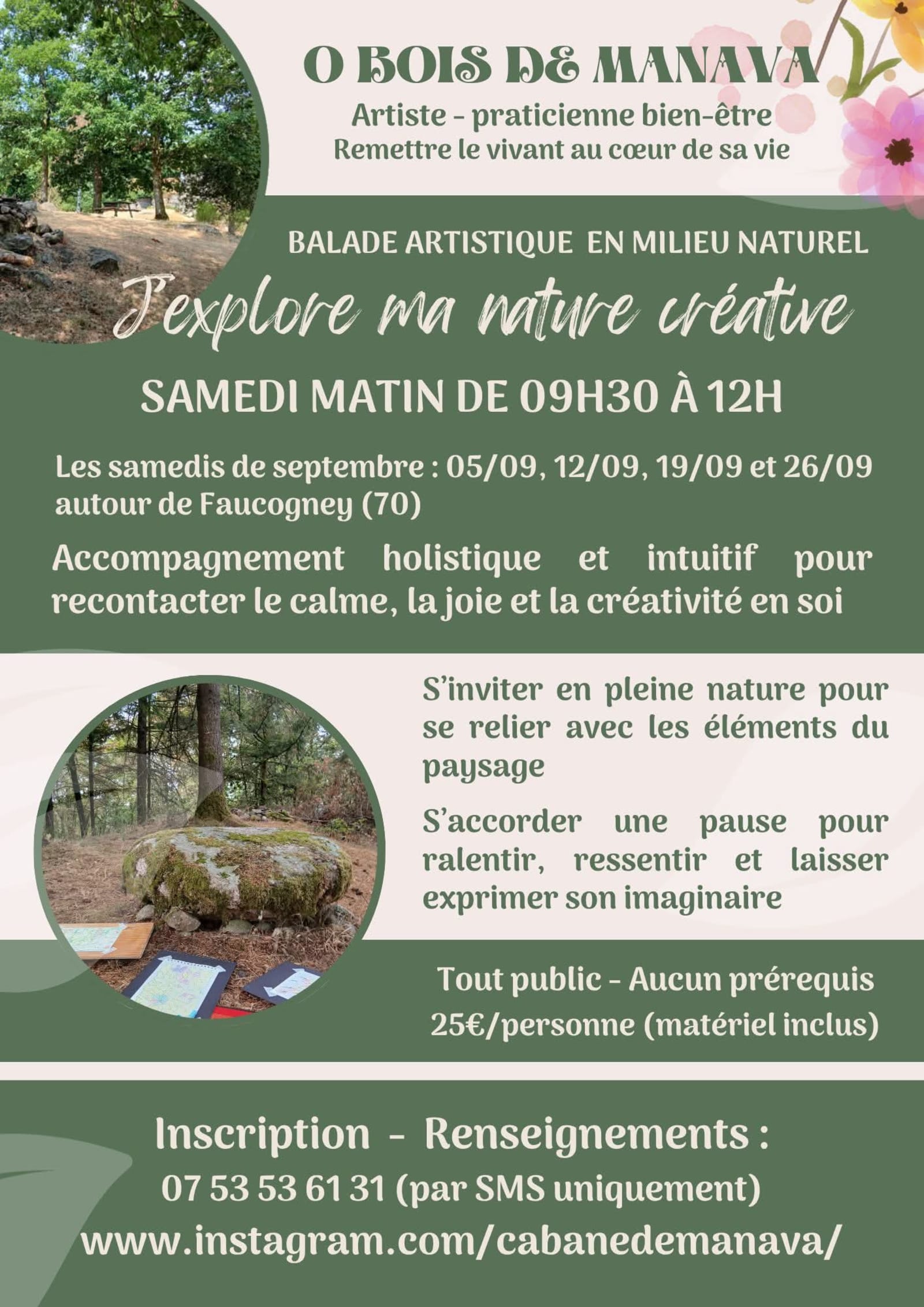 Balade artistique : J'explore ma nature créative