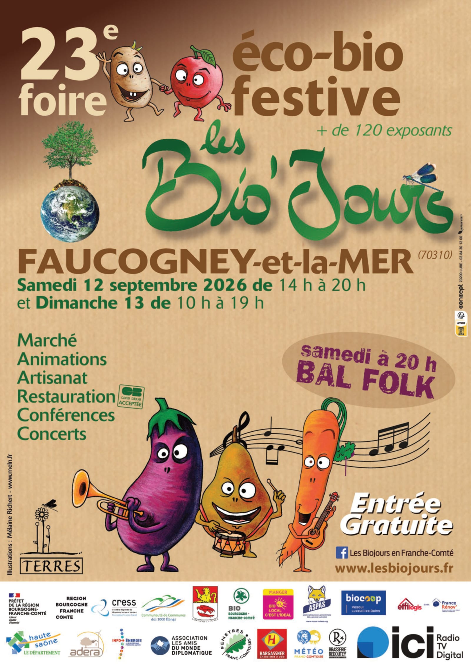 Les Bio'Jours : 23ème Foire Éco-Bio Festive