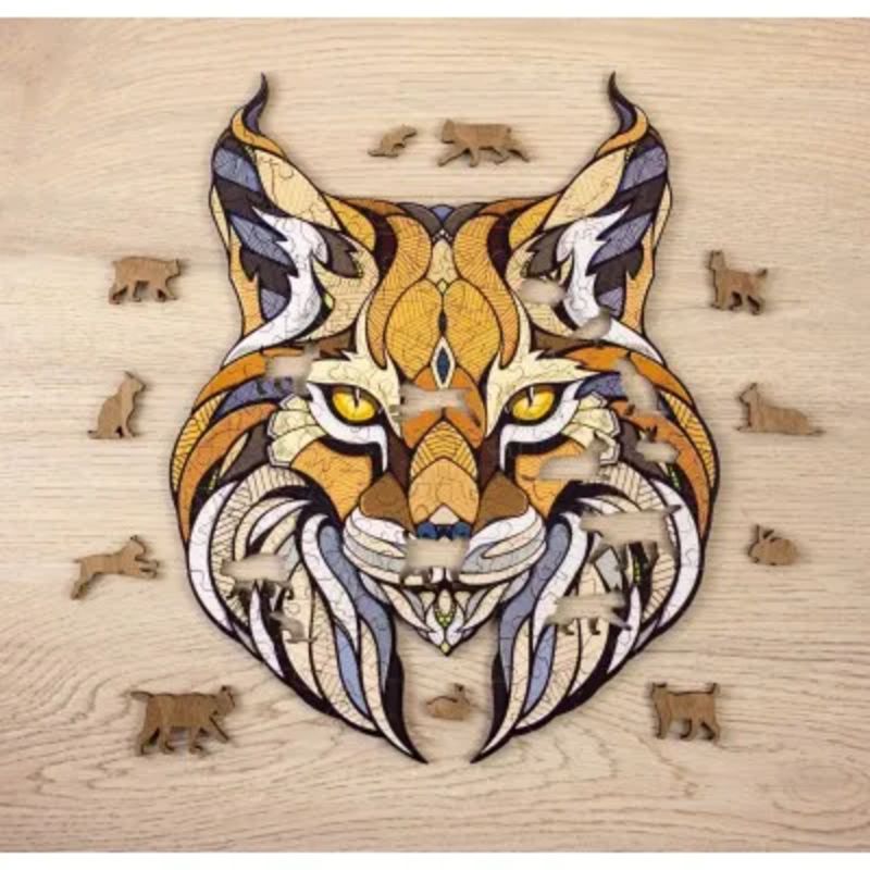 Atelier Puzzle Lynx en Bois