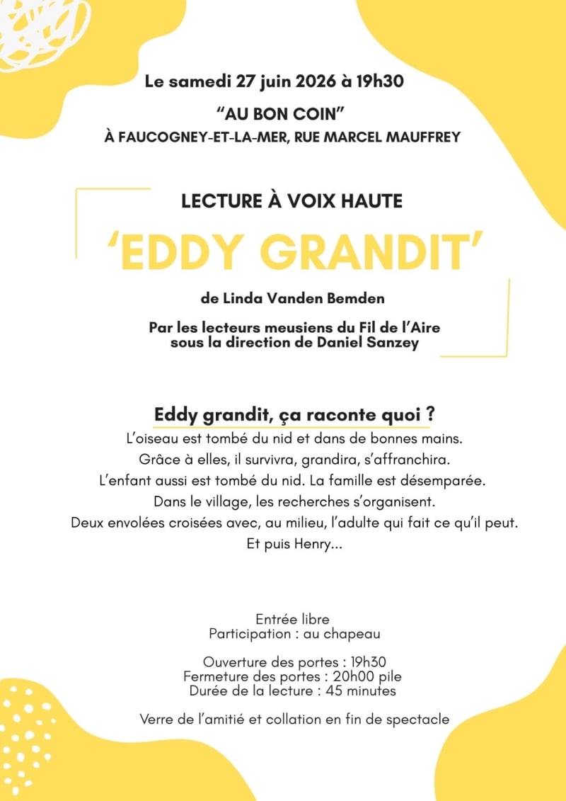 Lecture à voix haute de EDDY GRANDIT