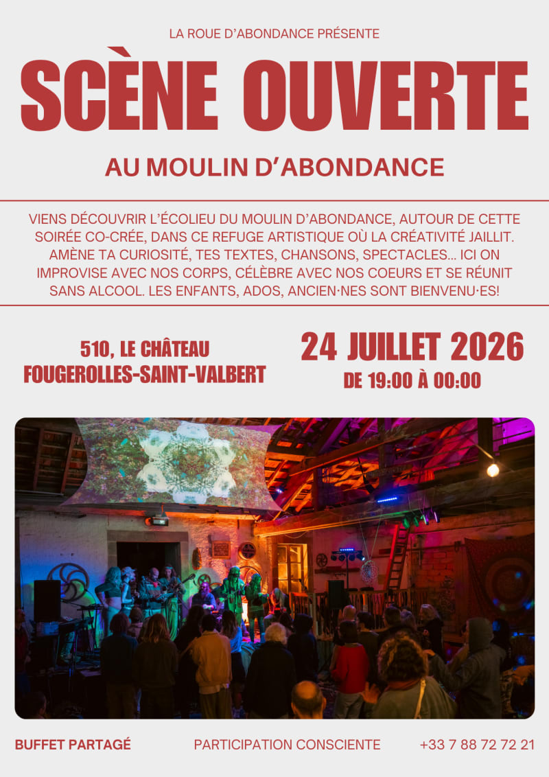 Scène Ouverte au Moulin d'Abondance