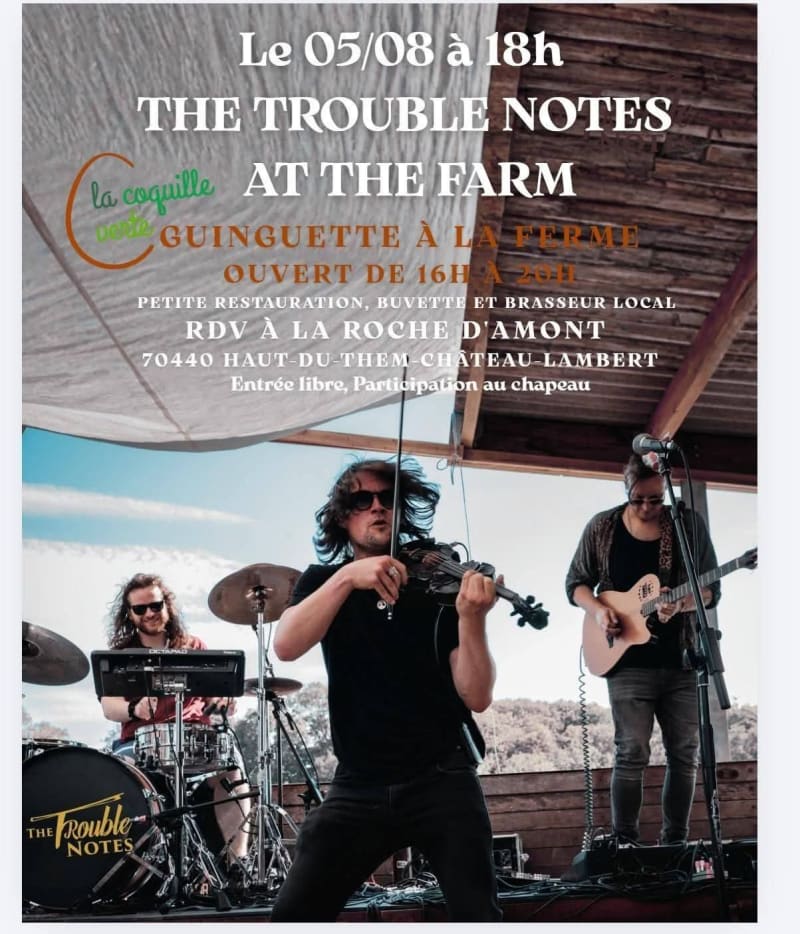 Guinguette à la ferme avec The Trouble Notes