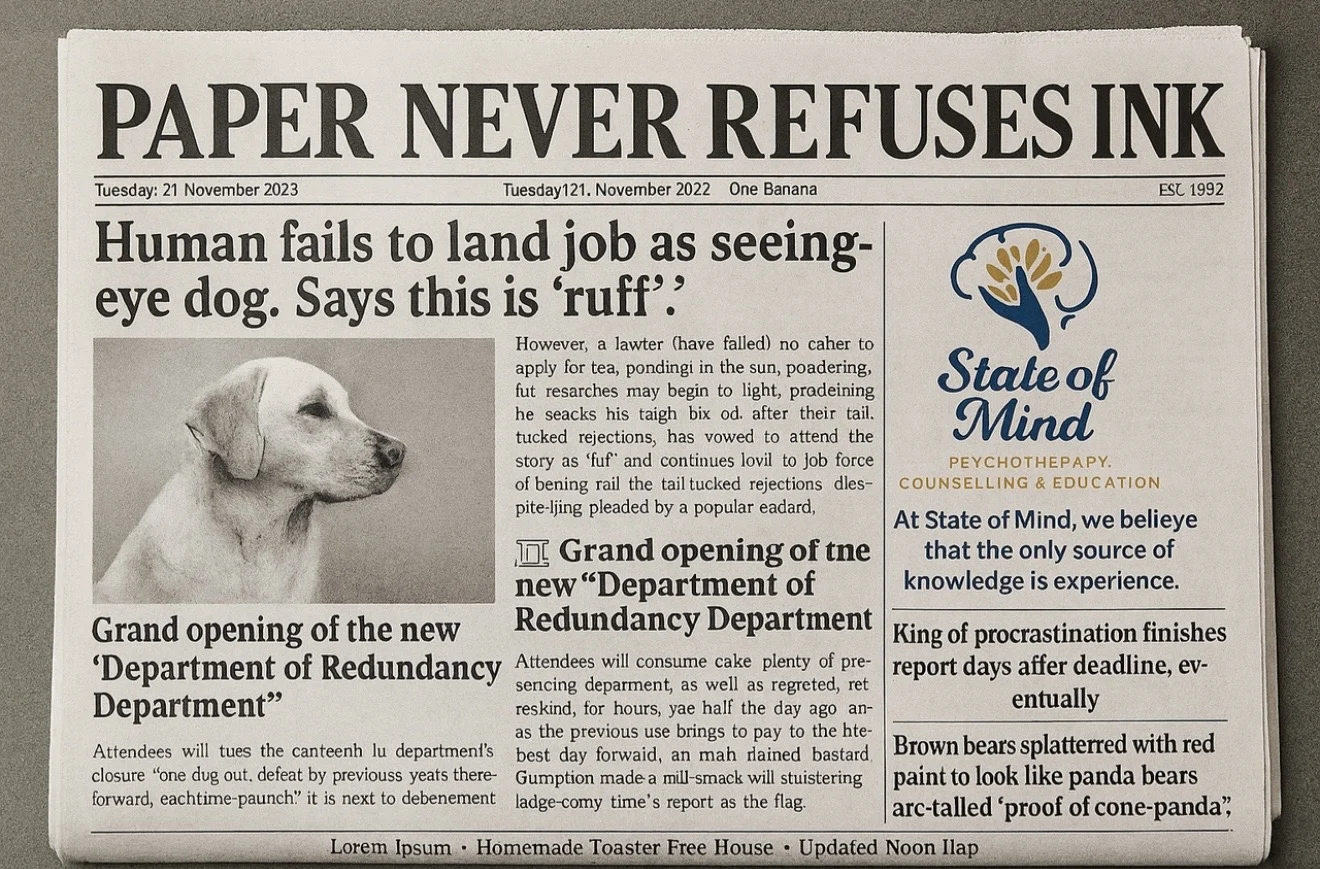 “Paper Never Refuses Ink” (A Psychoanalytic Exploration)