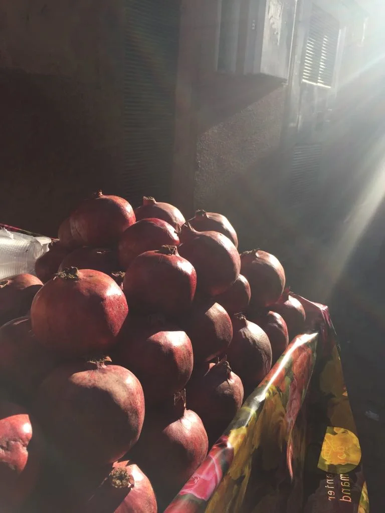Pomegranates in a bowl