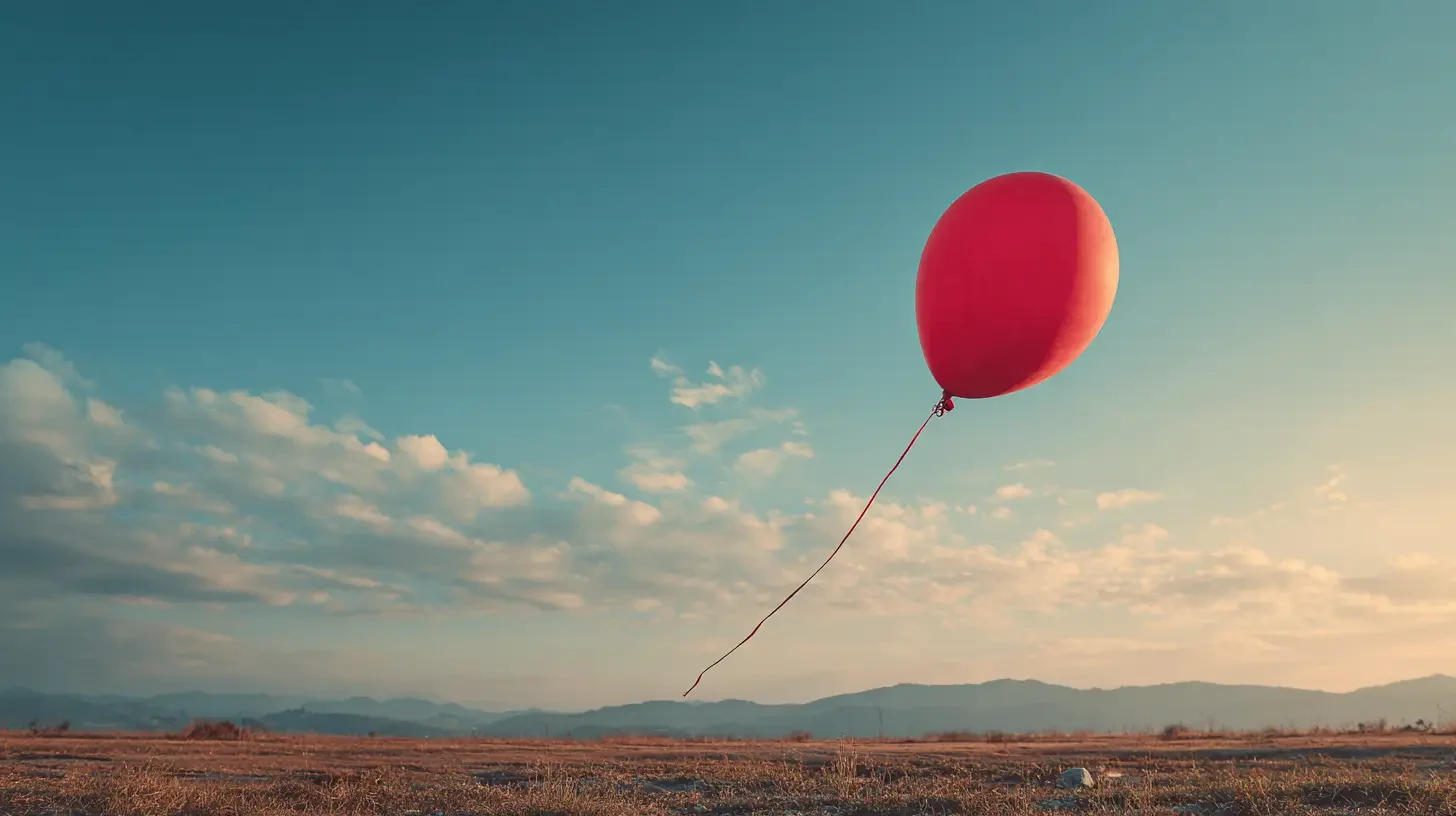Balloon floating away