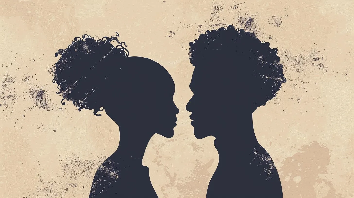 Minimalist vector style image symbolic healthy marriage conflict outcomes