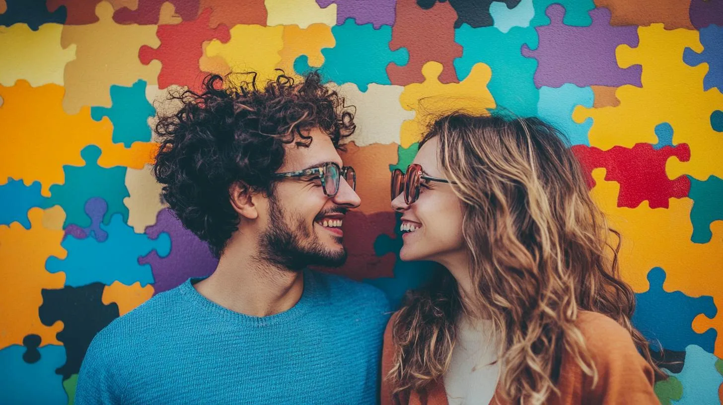 Man and woman looking into each others eyes