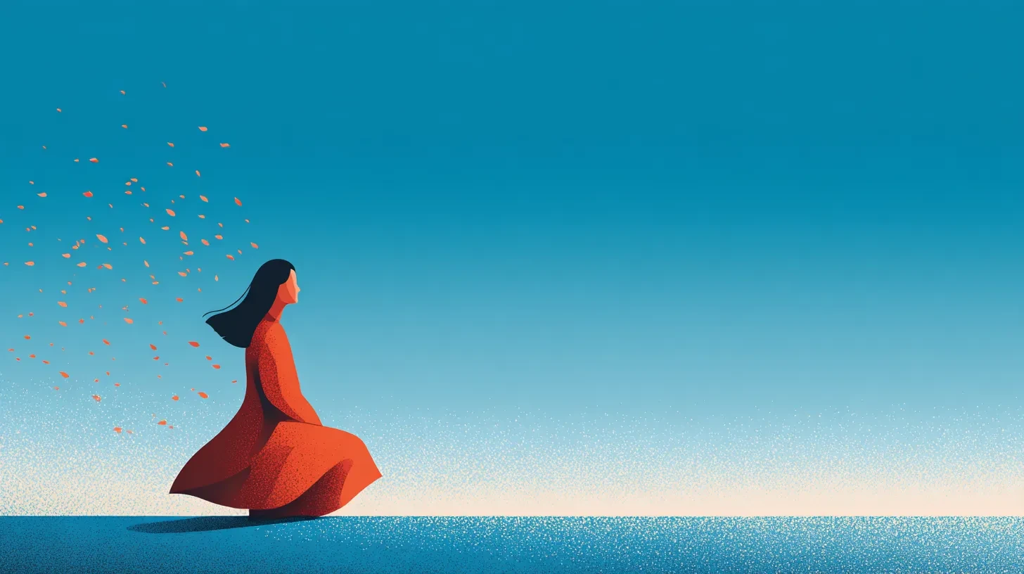 Woman looking out to sea