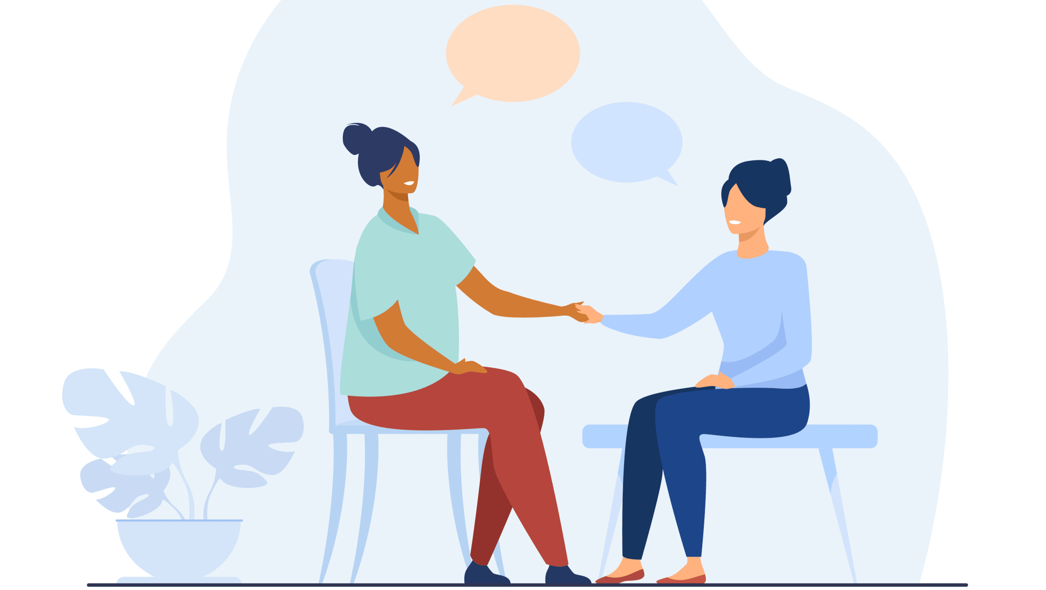 Illustration of a counselling session