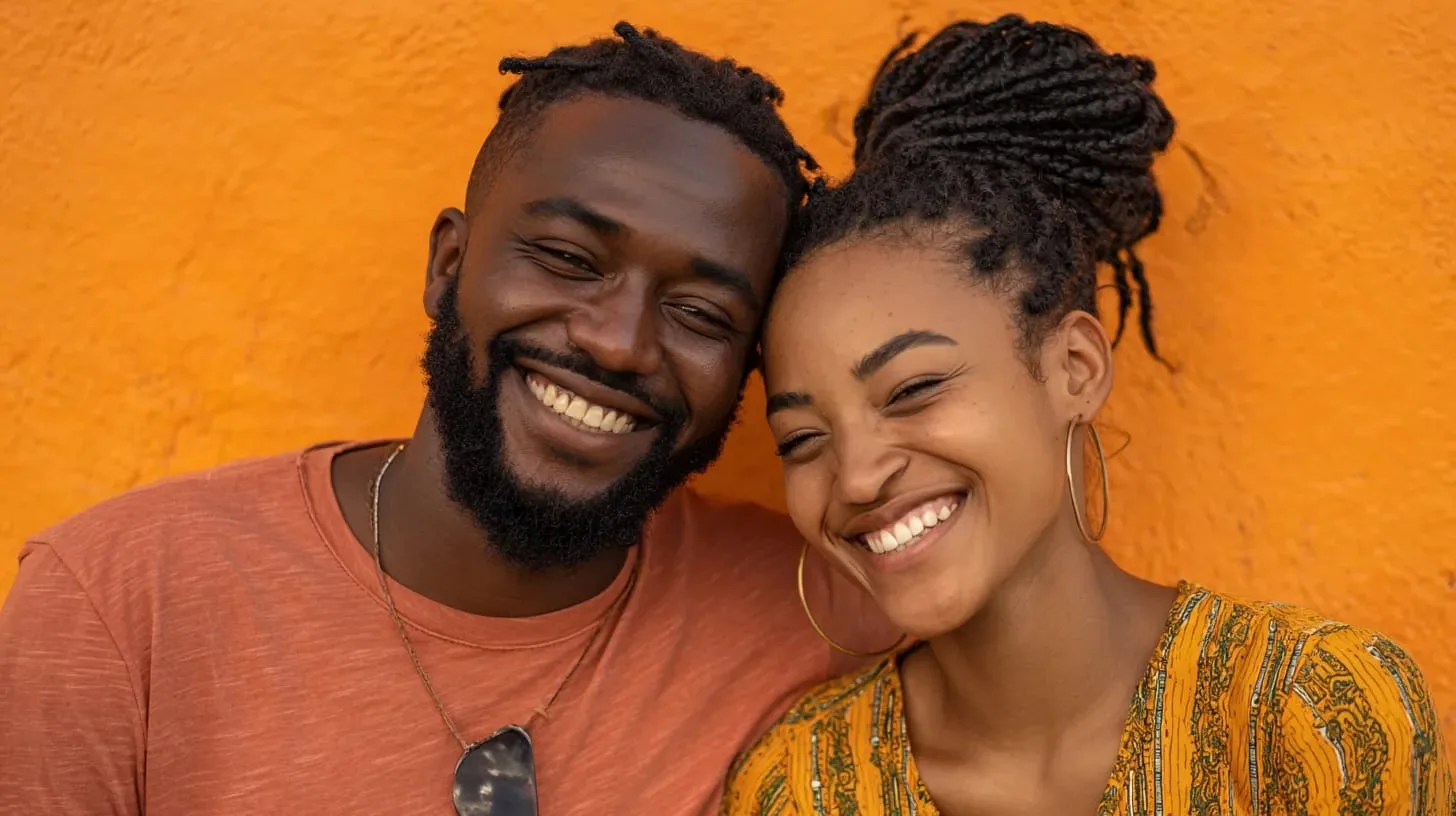 A couple in a happy relationship