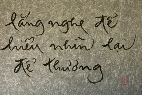 Calligraphy of Understanding