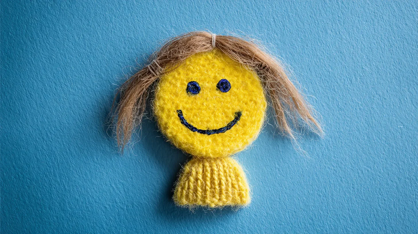 Happy knitted face