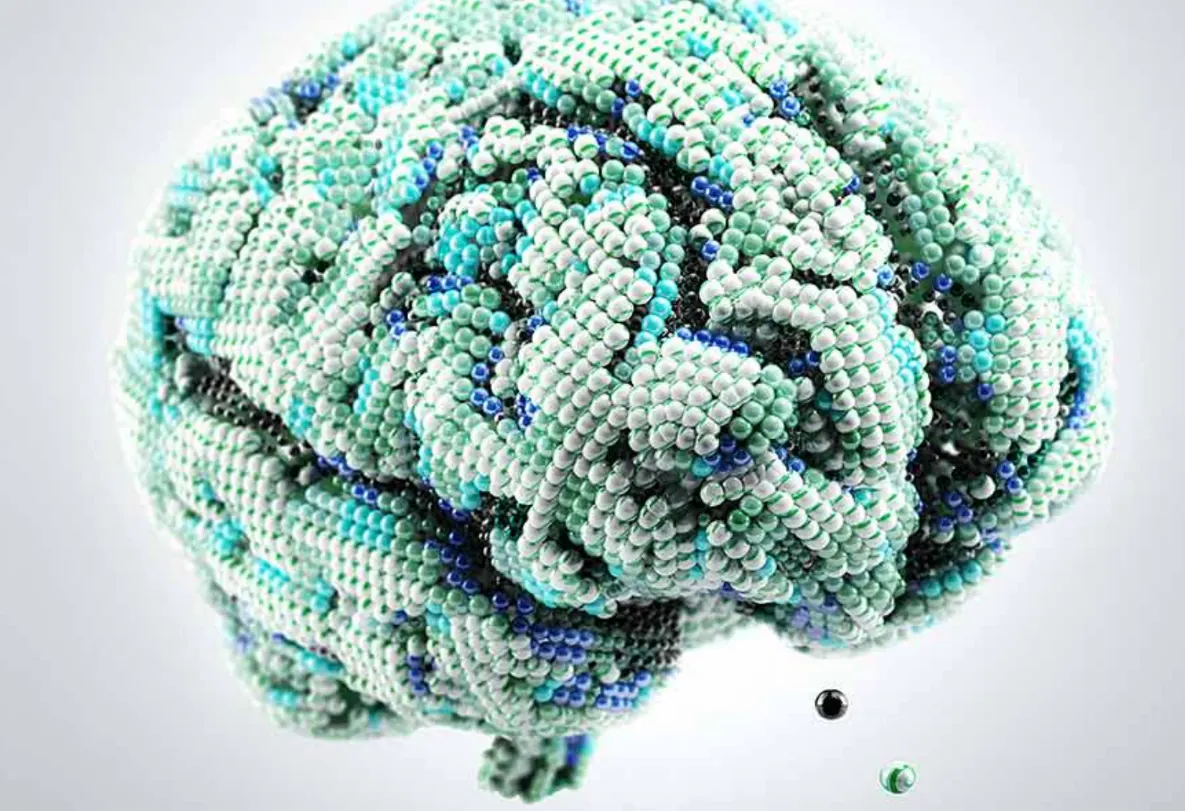 the brain made from balls