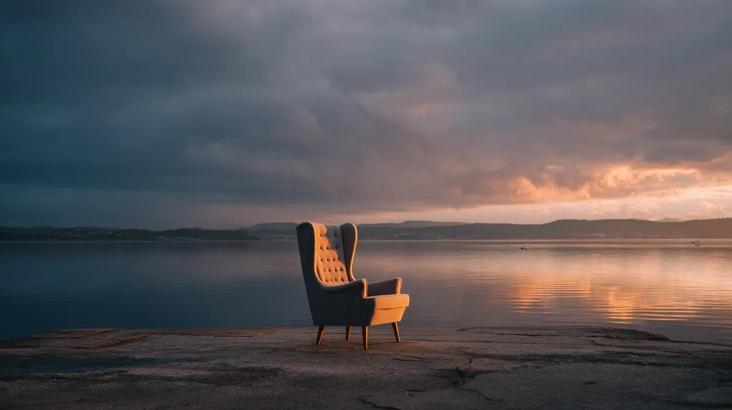 Couch on beach