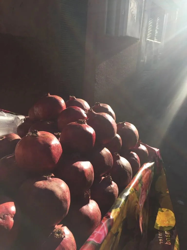 Pomegranates in a bowl
