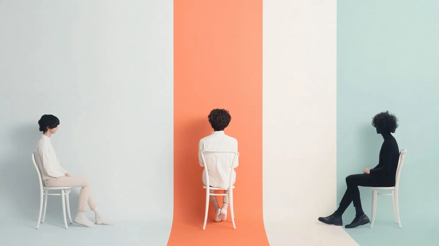 Millennials seated in different directions