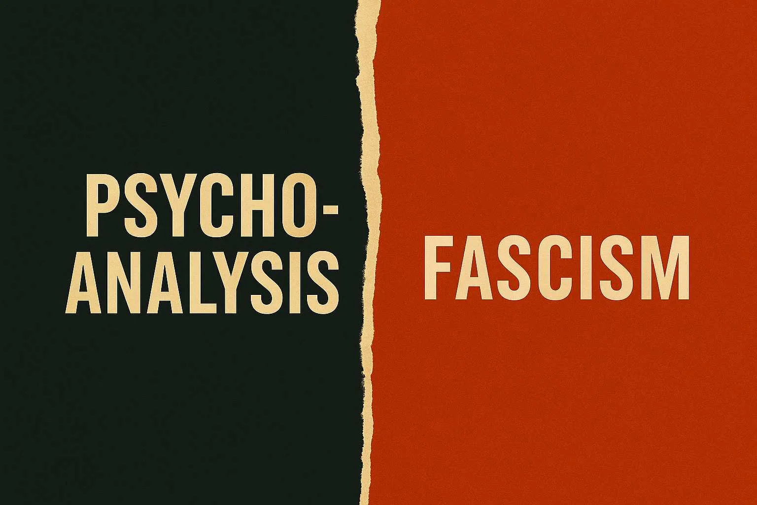 Psychoanalysis Fascism