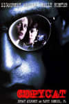 Film poster for Copycat, featuring reflections of characters in sunglasses, exploring themes of psychological disorder.