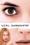 Close-up of a woman's face with the film title Girl, Interrupted highlighting themes of mental health and psychiatric experiences.