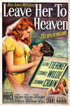 Movie poster for Leave Her to Heaven, featuring a couple in an embrace, highlighting themes of obsession and mental health.