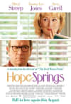 Movie poster for Hope Springs featuring Meryl Streep, Steve Carell, and Tommy Lee Jones, highlighting themes of relationships and mental health.