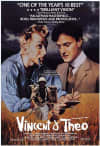 Film poster for Vincent & Theo, depicting the relationship between Vincent van Gogh and his brother Theo against a Vincent-inspired backdrop.
