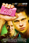 Movie poster for Fight Club featuring Brad Pitt and Edward Norton, highlighting themes of mental health and identity.