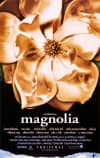 Film poster for Magnolia, featuring flower imagery, reflecting complex human experiences and relationships.