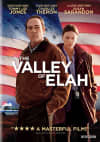Movie cover for The Valley of Elah, featuring characters exploring themes of mental health and the impact of war on veterans.