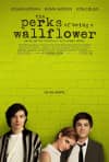 Movie poster for The Perks of Being a Wallflower, featuring three teens against a green background, exploring mental health themes.